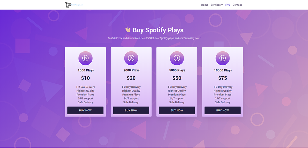 Social Packages - Spotify