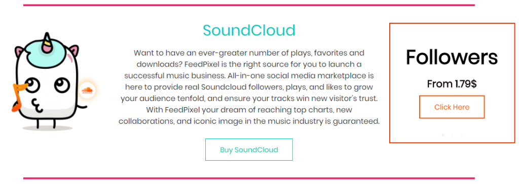 FeedPixel for SoundCloud