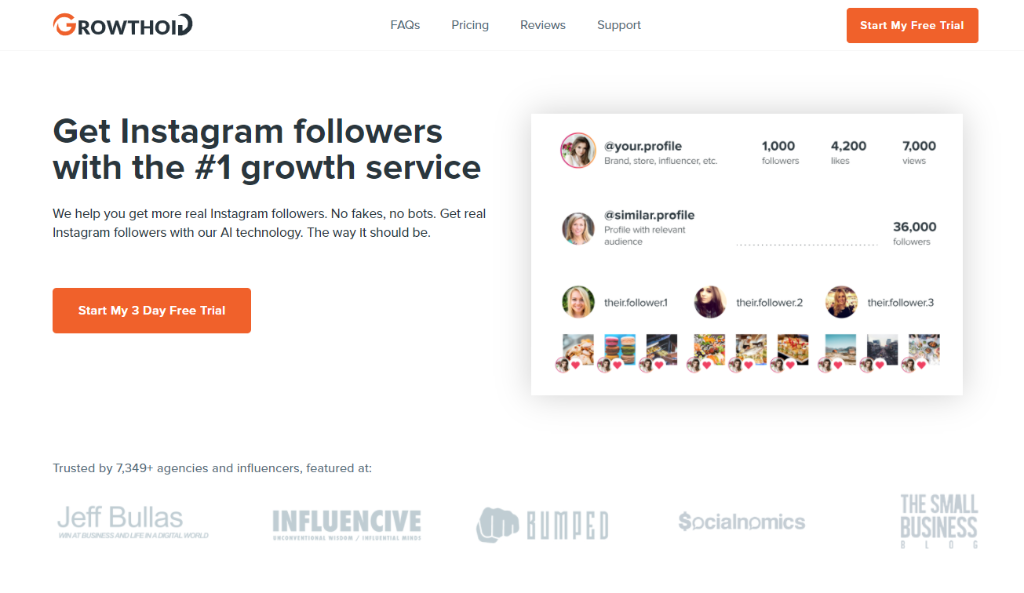Growthoid - best organic Instagram growth service