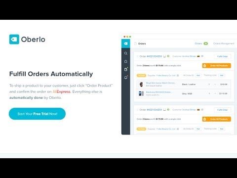 Oberlo Fulfilling Orders