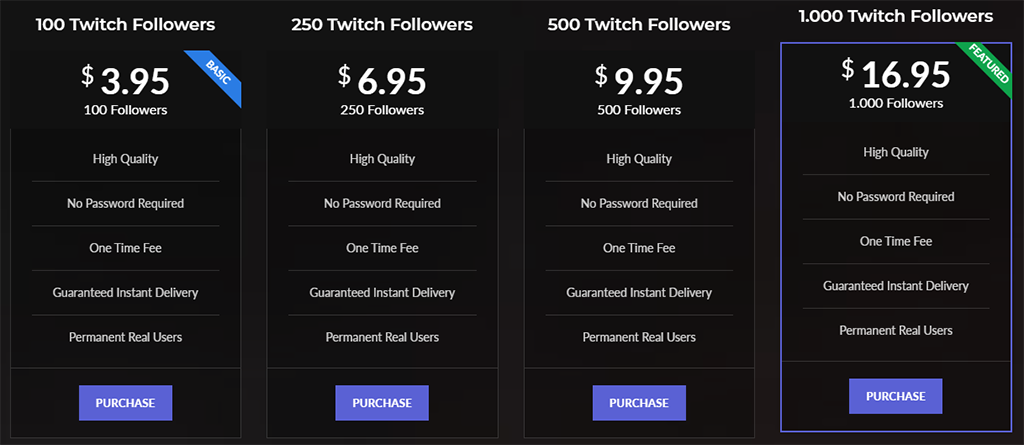Twitch Booster Pricing