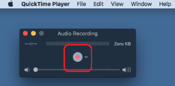 audio recording