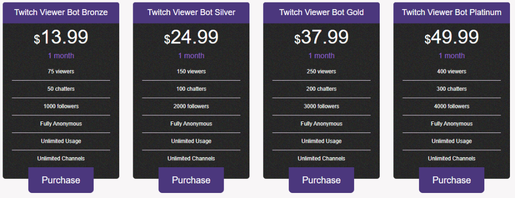Twitch Buddy Pricing
