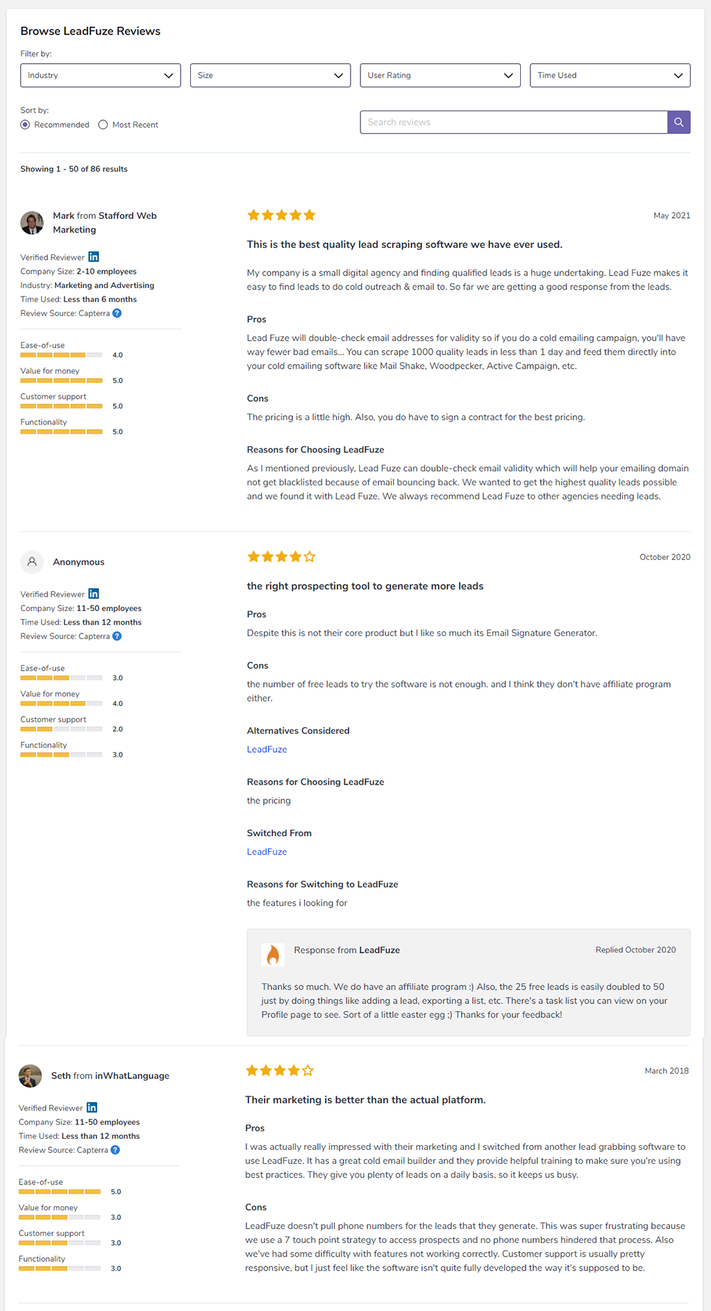 LeadFuze Review Software Advice