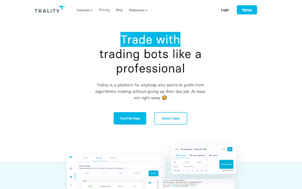 Trality Bot Review - Create Or Copy Trading Strategy Algorithms