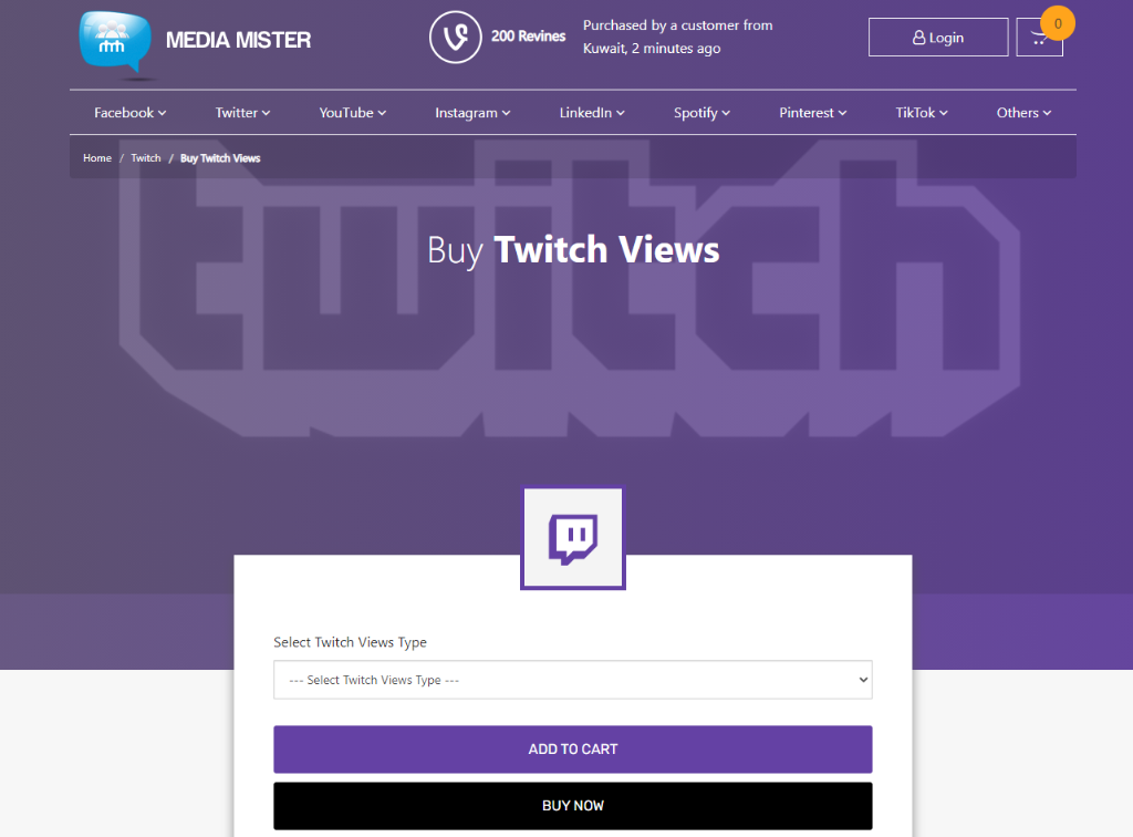 Media Mister Twitch Viewers