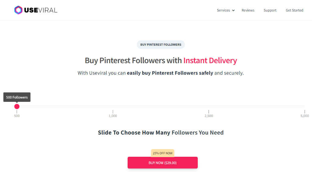 UseViral - buy Pinterest Followers 