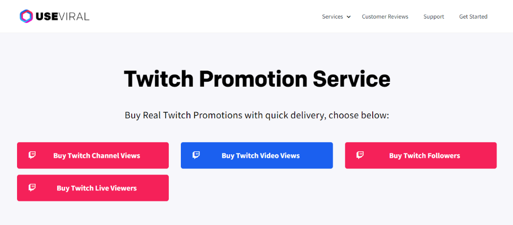 UseViral Twitch Promotion Service