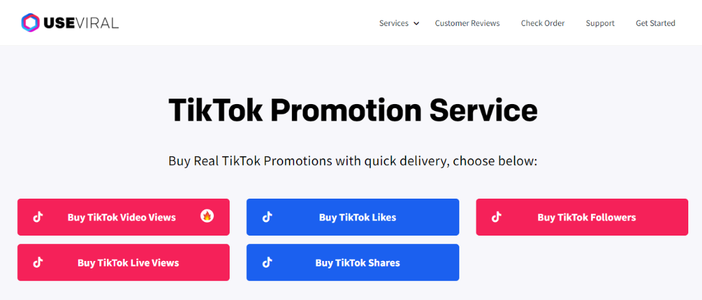 UseViral TikTok Promotion Service