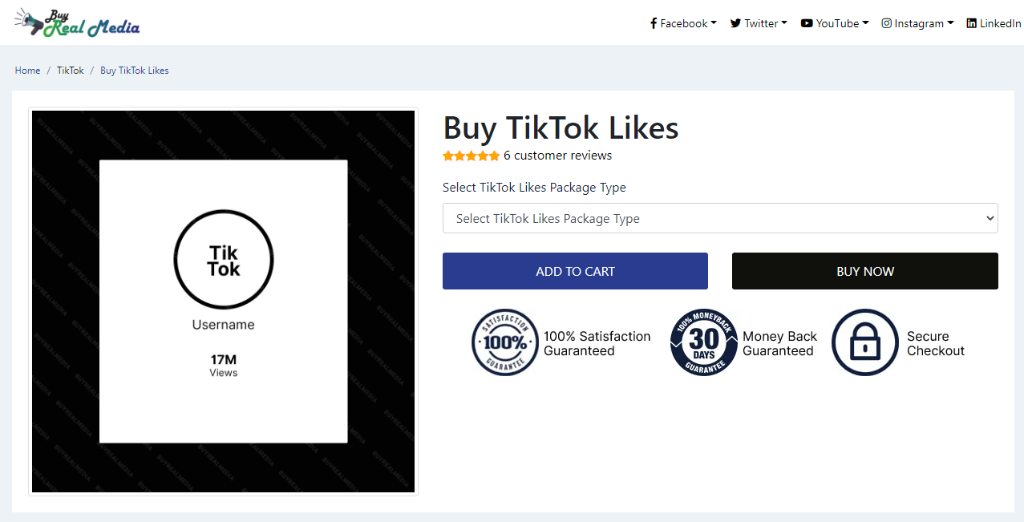 Buy Real Media Buy TikTok Likes