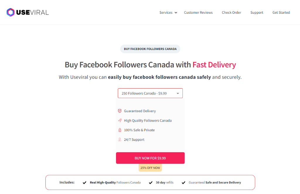 UseViral Buy Facebook Followers Canada