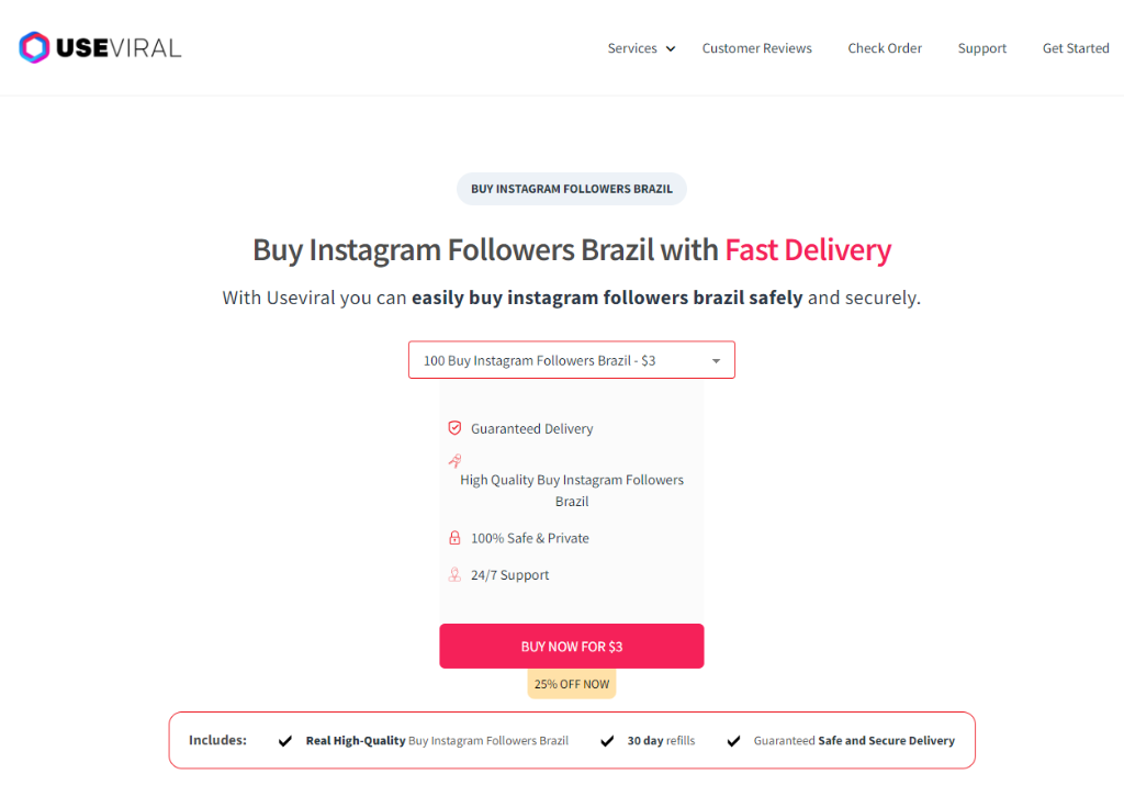 UseViral Buy Instagram Followers Brazil