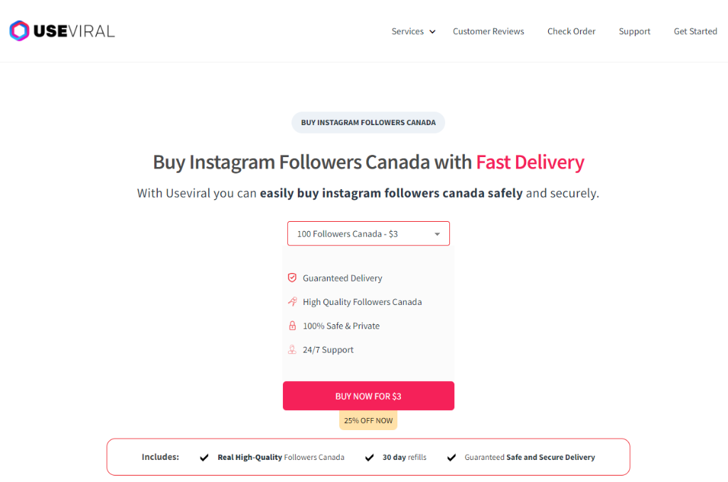 UseViral Buy Instagram Followers Canada