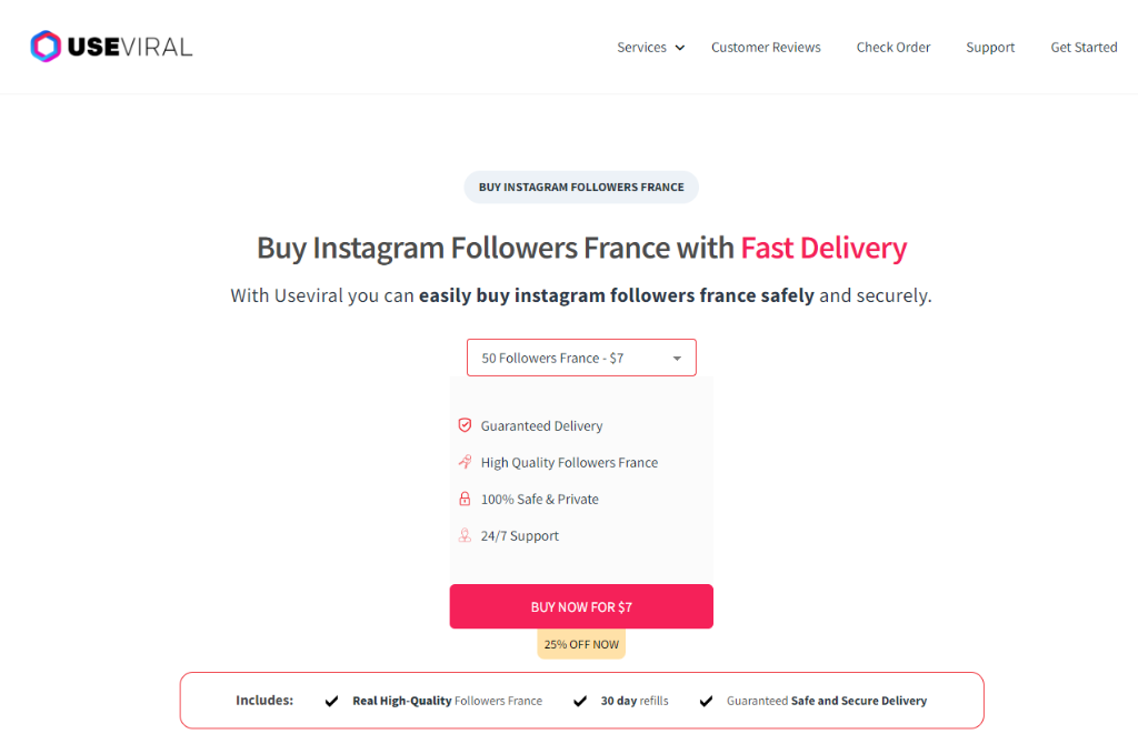 UseViral Buy Instagram Followers France