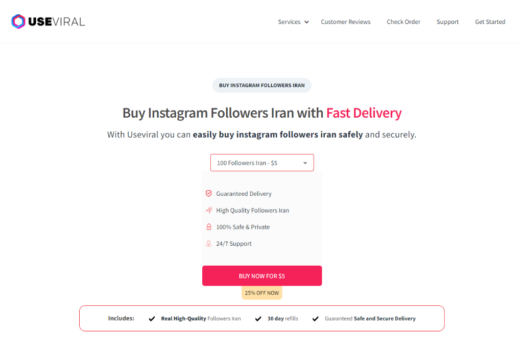 UseViral Buy Instagram Followers Iran