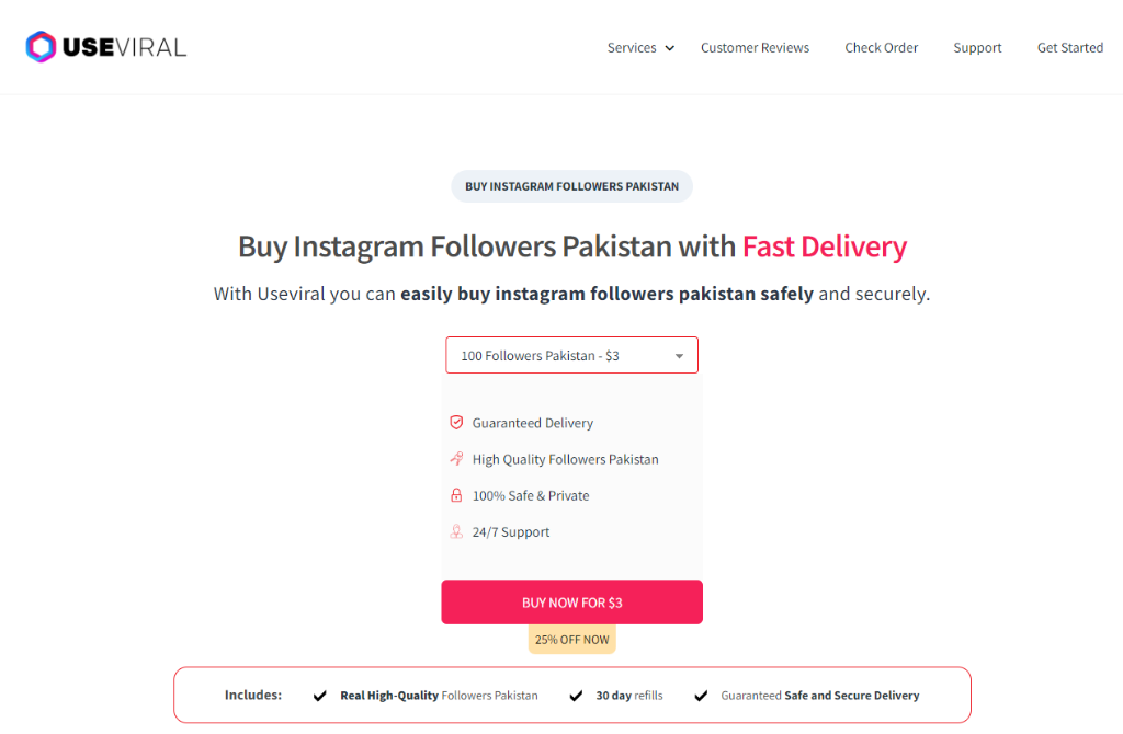 UseViral Buy Instagram Followers Pakistan