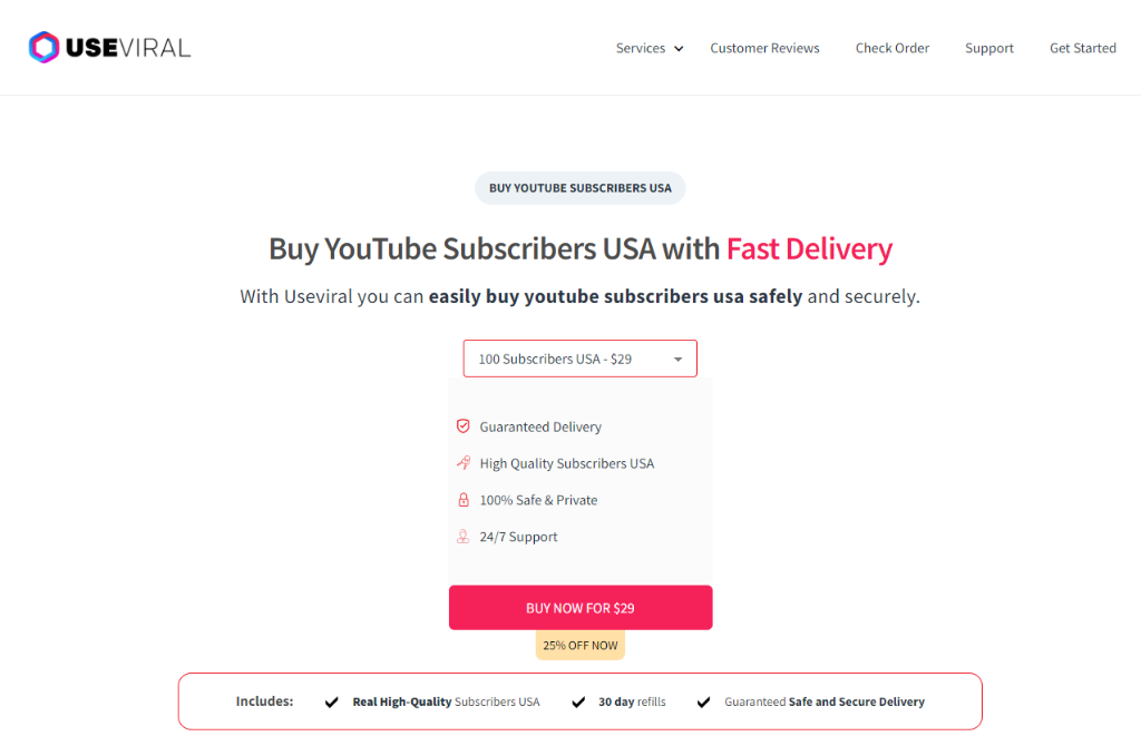 UseViral Buy YouTube Subscribers USA