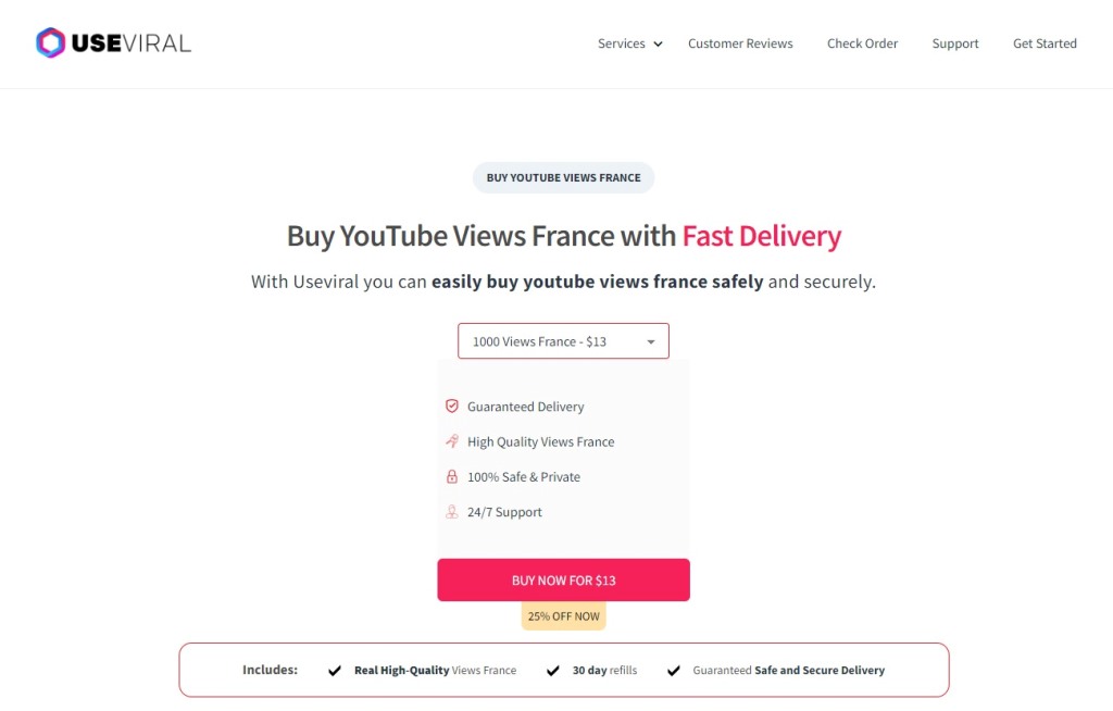 Useviral Buy Youtube Views France
