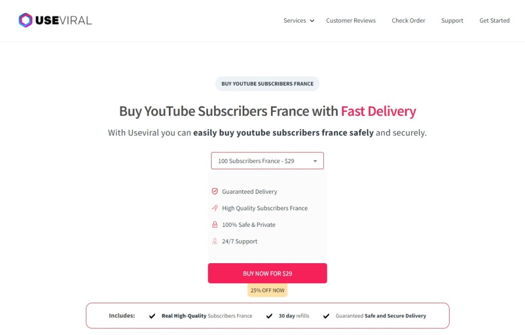 Useviral YouTube Subscribers France