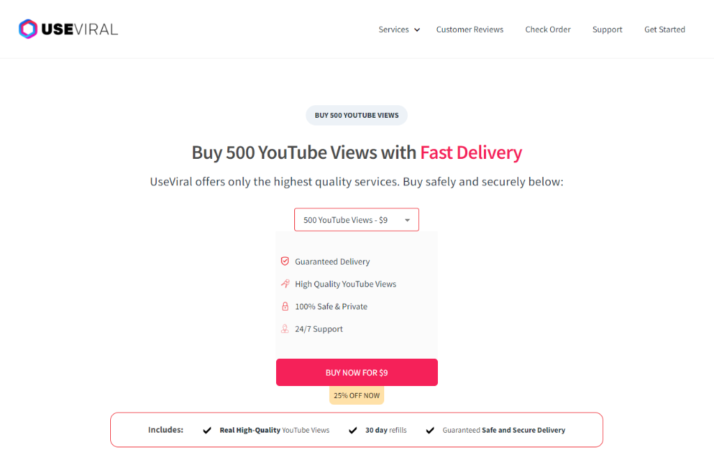 UseViral Buy 500 YouTube Views